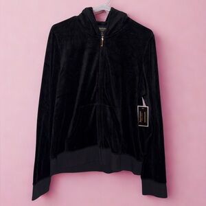 NWT Juicy Couture | 2014 Velour Hoodie | Rhinestone Crest Design